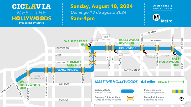 A route map of the event