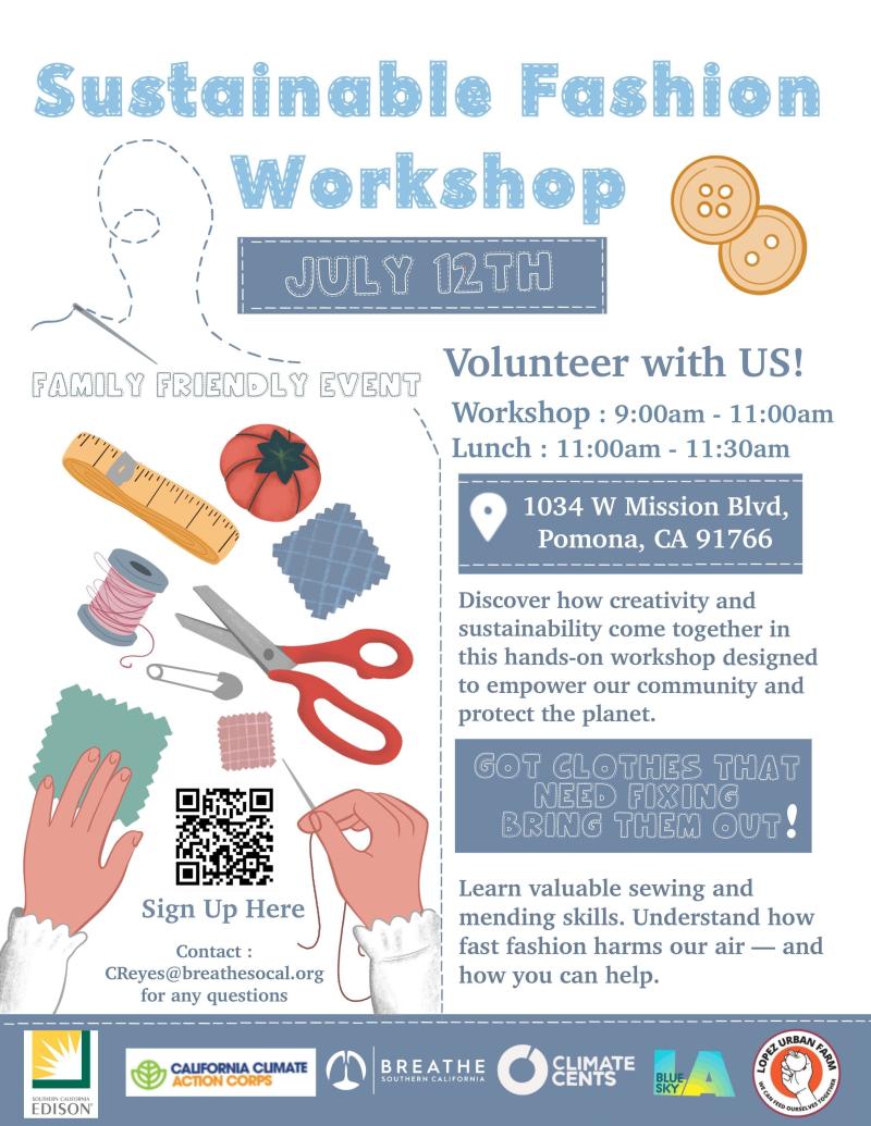 poster for sustainable fashion workshop