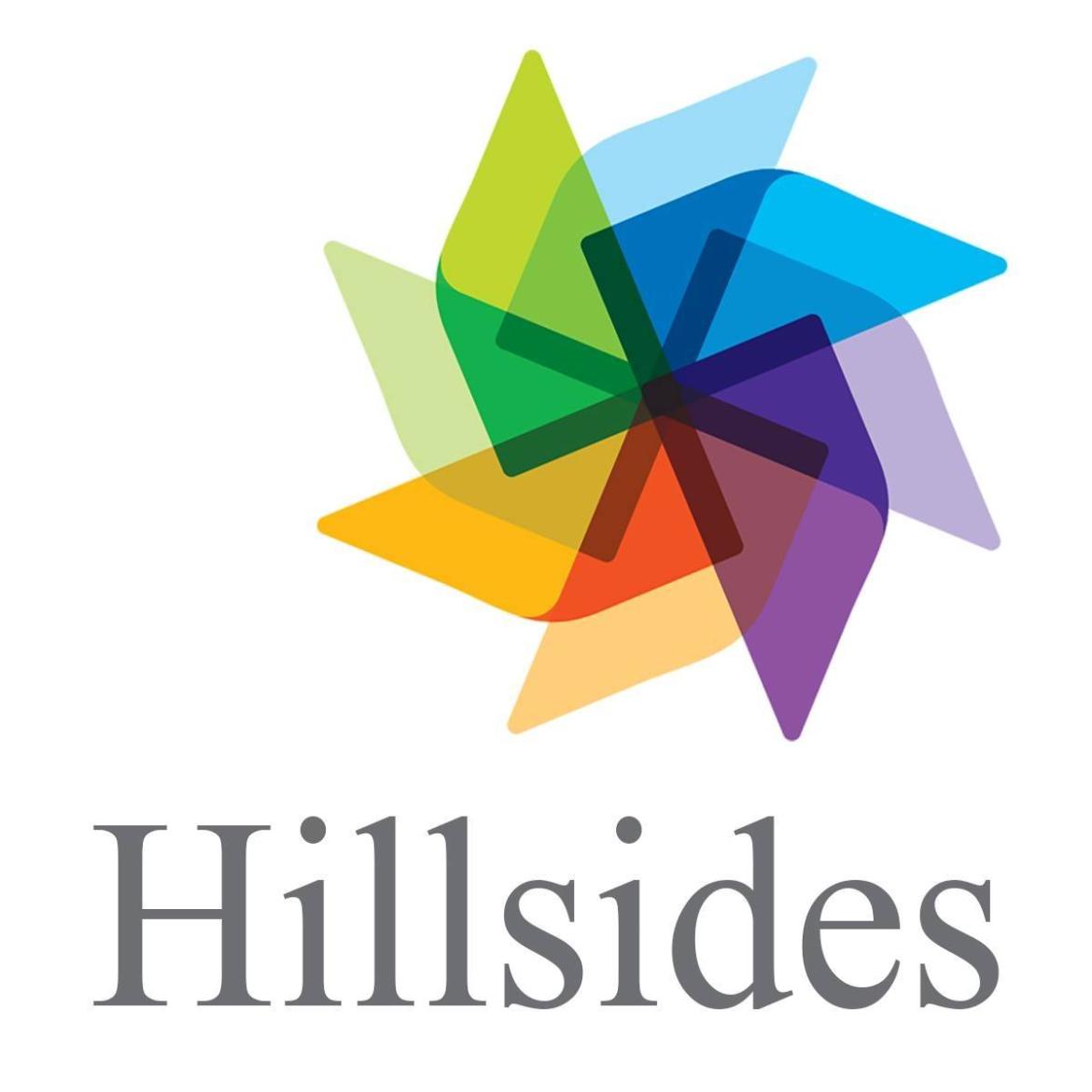 This is a logo of Hillsides, a non-profit organization.