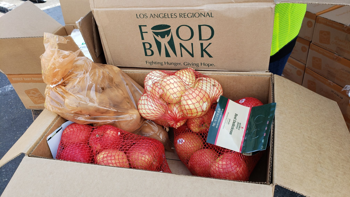 This is a photo of the LA Regional Food Bank.
