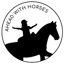 This is the logo for Ahead With Horses.