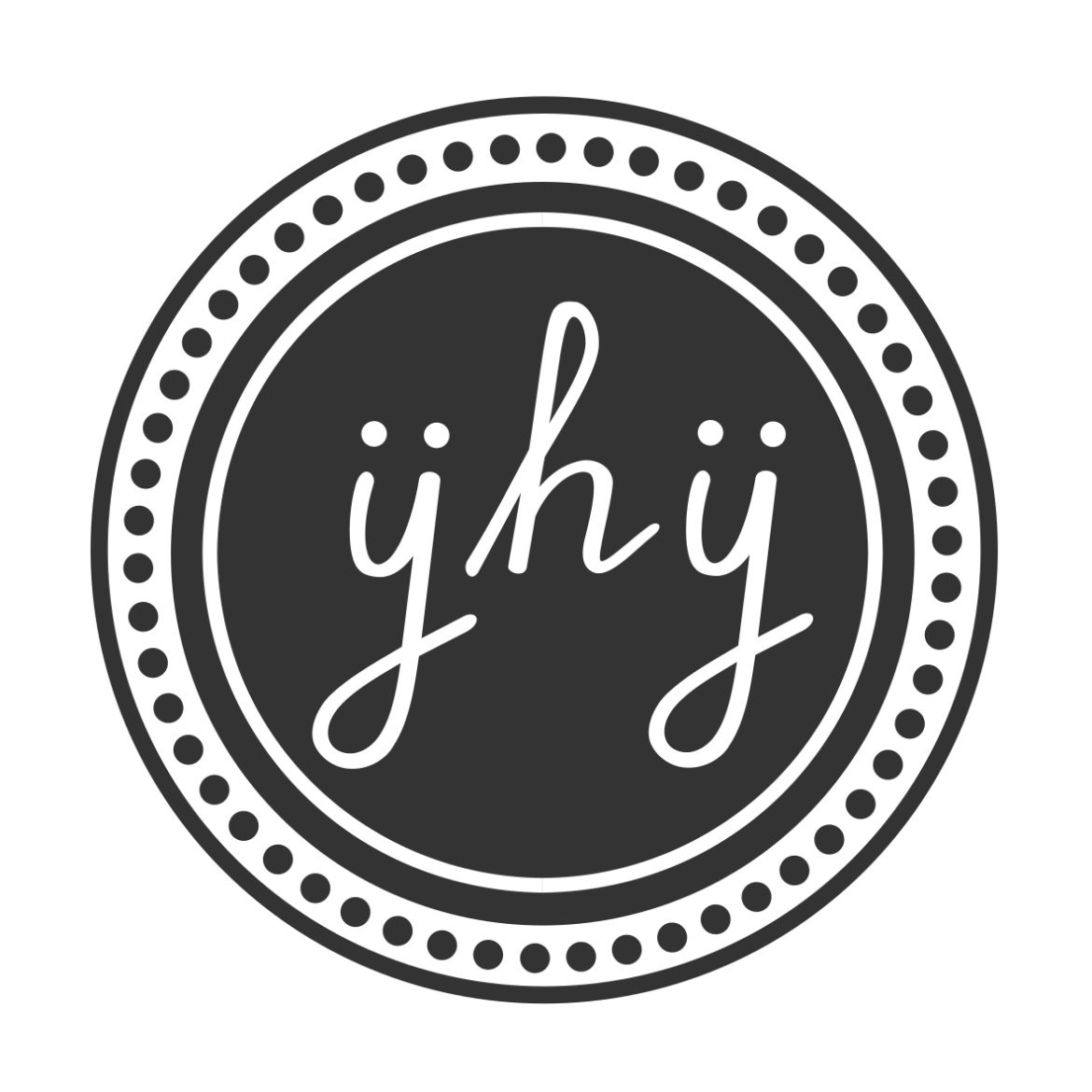 The Youth Helping Youth logo features the letters "y h y" in lowercase script with umlauts above both of the y's