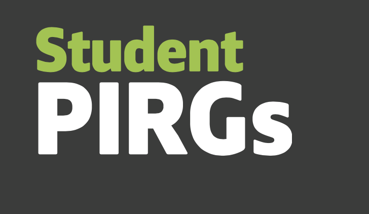 In green and white, the logo states: Student PIRGs