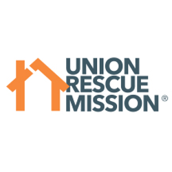 This is a logo for the non-profit organization, Union Rescue Mission.