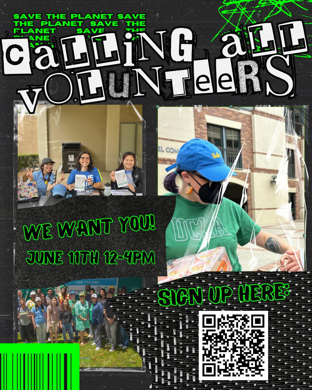 This is a photo of UCLA volunteers.