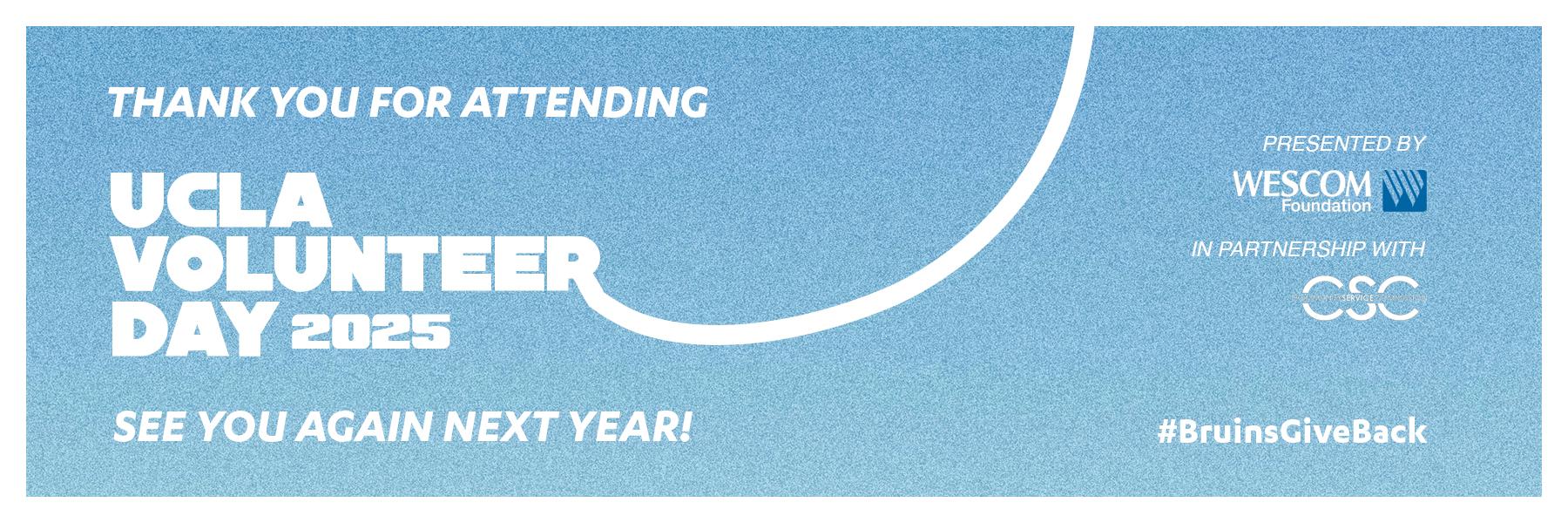 thank you for attending