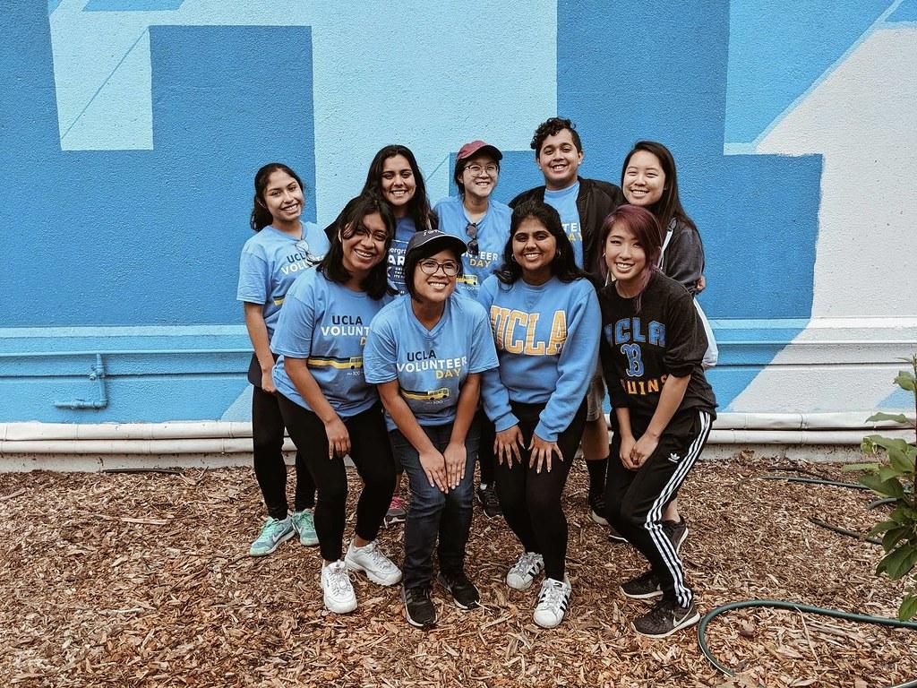 This is a photo of UCLA volunteers.
