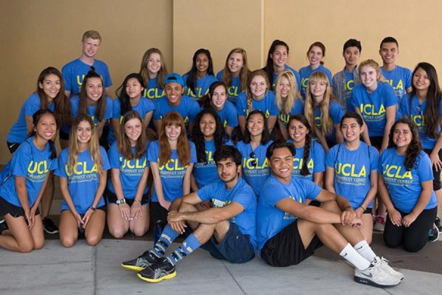 UCLA Volunteers group pose