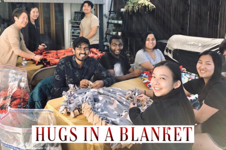 Hugs in a Blanket Team photo