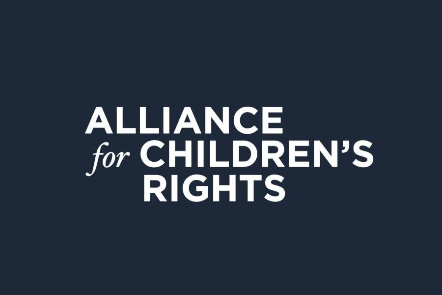 This is a logo for the organization, Alliance for Children's Rights.