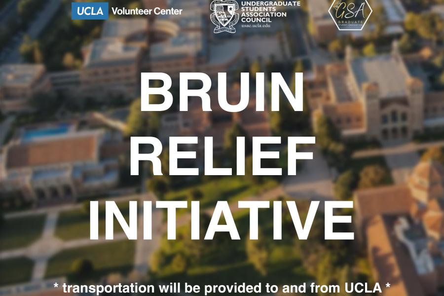 This is a graphic showing the Bruin Relief Initiative.